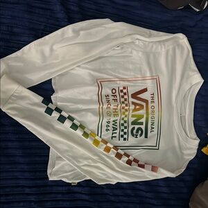 Vans White Long Sleeve Graphic Tee